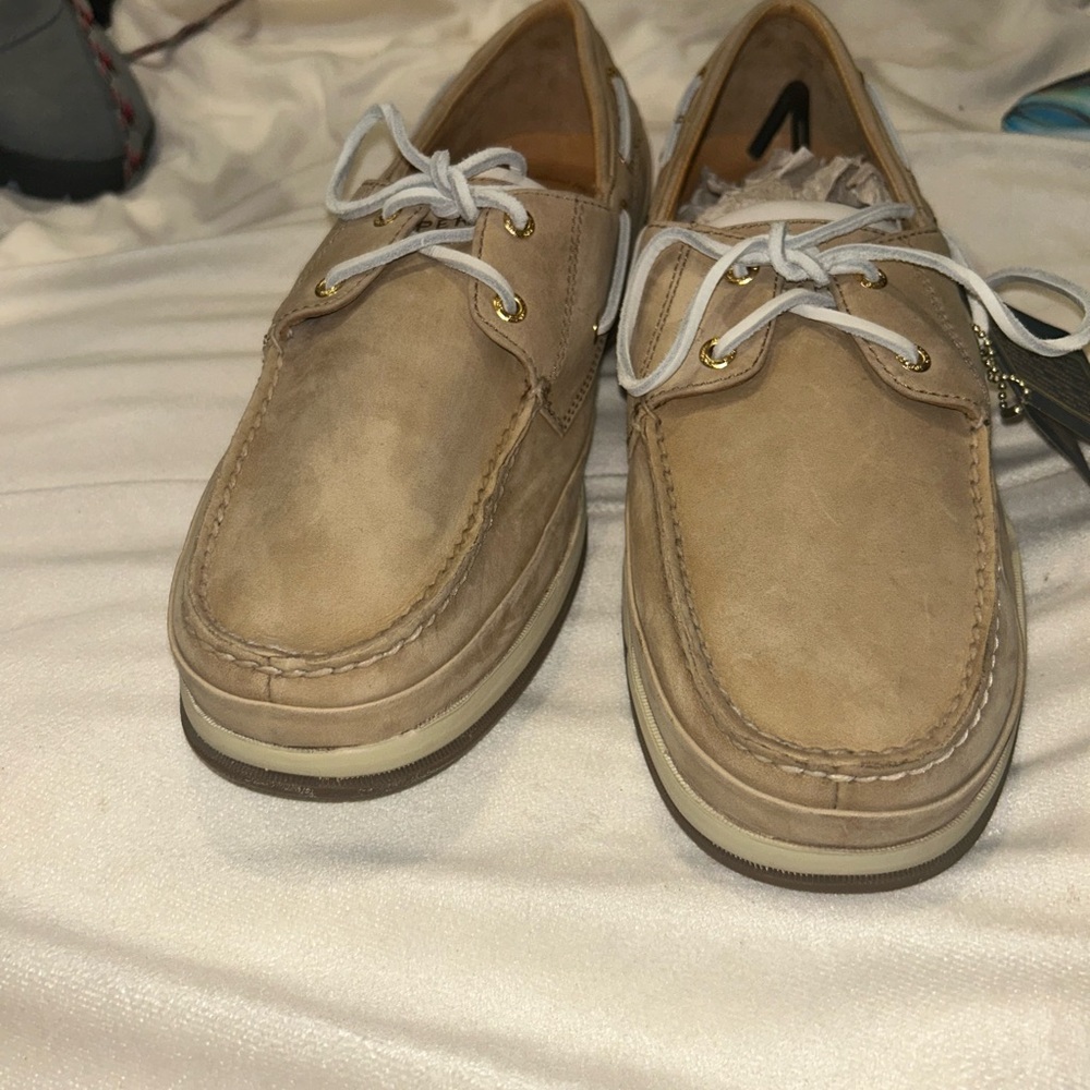 Men's Beige Boat Shoes